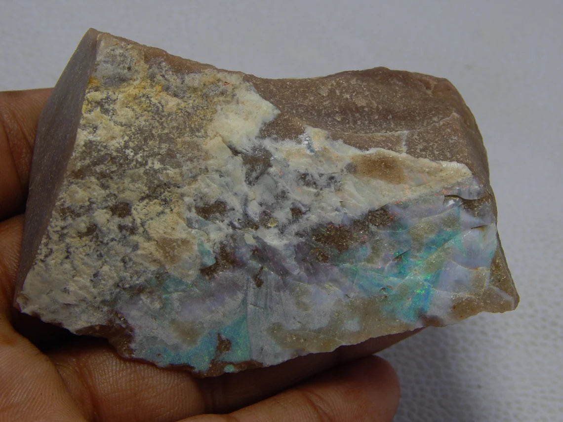 624 Carat Andamooka Painted Lady Opal Specimen Australian Opal Gemstone 71x93x25 MM