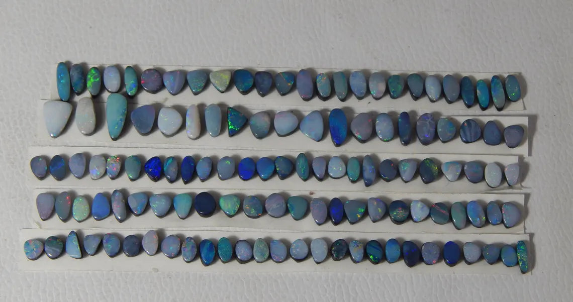 Australian Doublet Opal 138 Carat Size 14x6x4 TO 6x4x3 MM