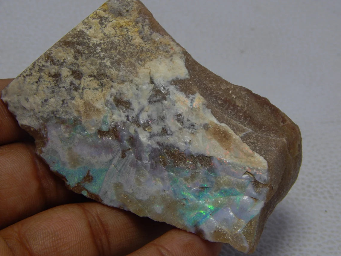 624 Carat Andamooka Painted Lady Opal Specimen Australian Opal Gemstone 71x93x25 MM