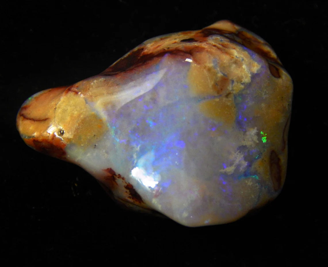 23 Carat, Mintabie, Specimen, Australian Opal, Gemstone, polishe Druzy, Rough Stone