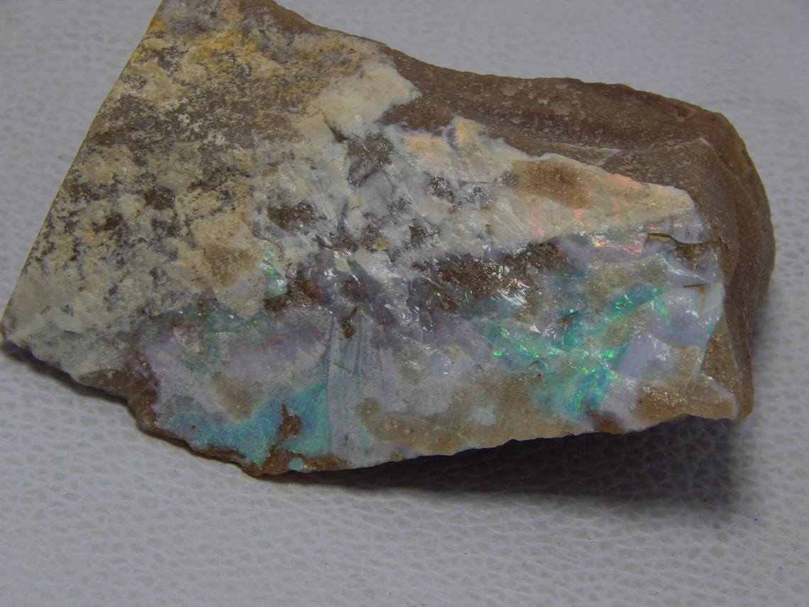 624 Carat Andamooka Painted Lady Opal Specimen Australian Opal Gemstone 71x93x25 MM