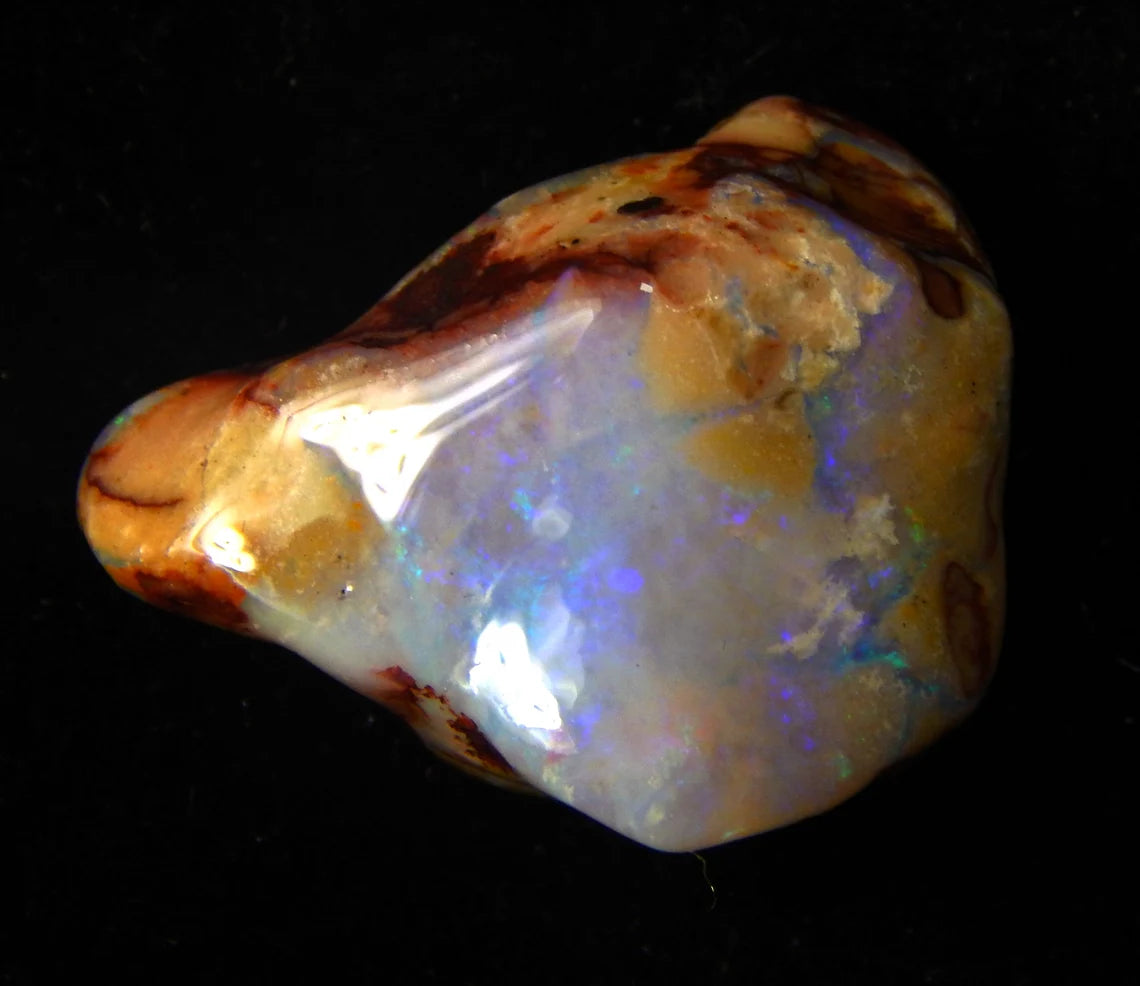 23 Carat, Mintabie, Specimen, Australian Opal, Gemstone, polishe Druzy, Rough Stone