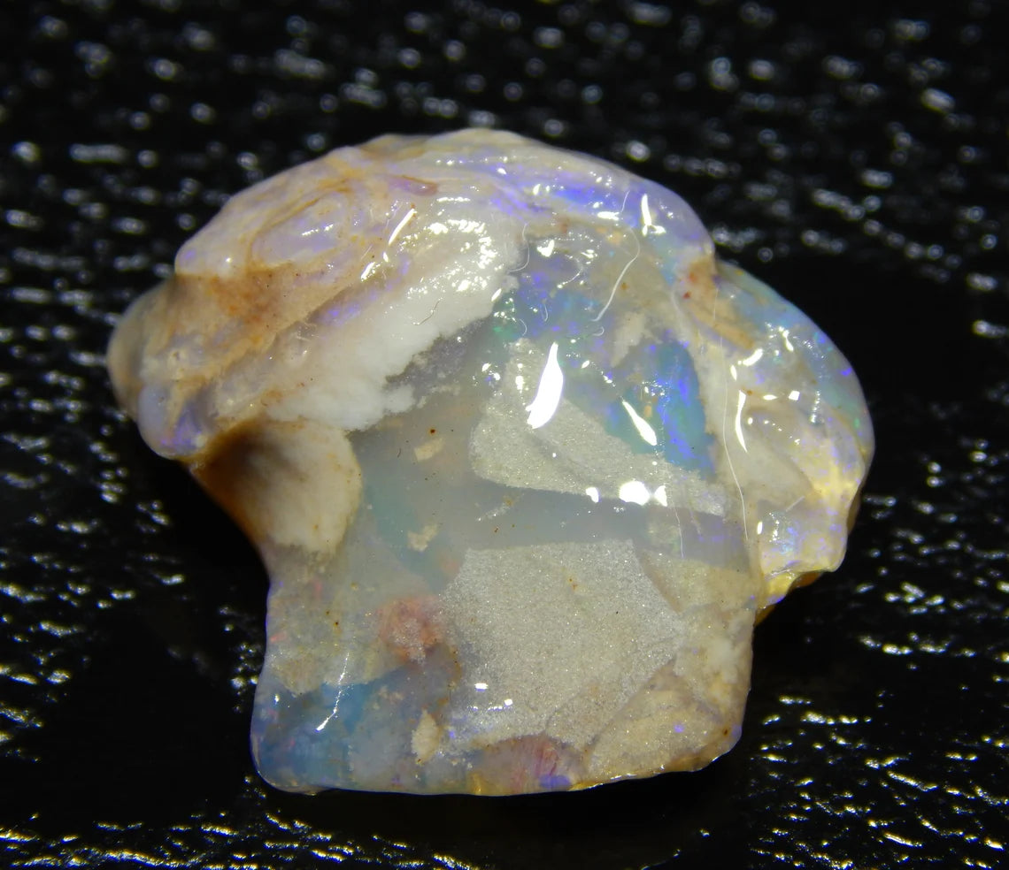 17 Carat, Mintabie, Specimen, Australian Opal, Gemstone, Unpolished, Druzy Rough Stone