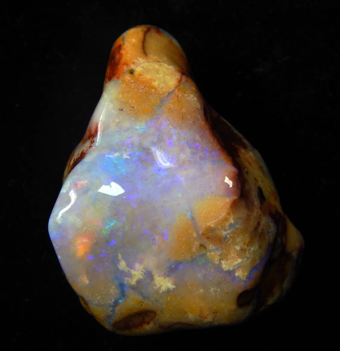 23 Carat, Mintabie, Specimen, Australian Opal, Gemstone, polishe Druzy, Rough Stone