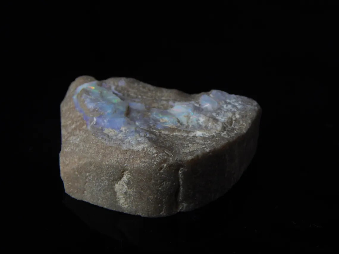 186.0 Carat, Mintabie, Specimen, Australian Opal, Gemstone, Unpolishe, Druzy Rough Stone 49X30X15 MM