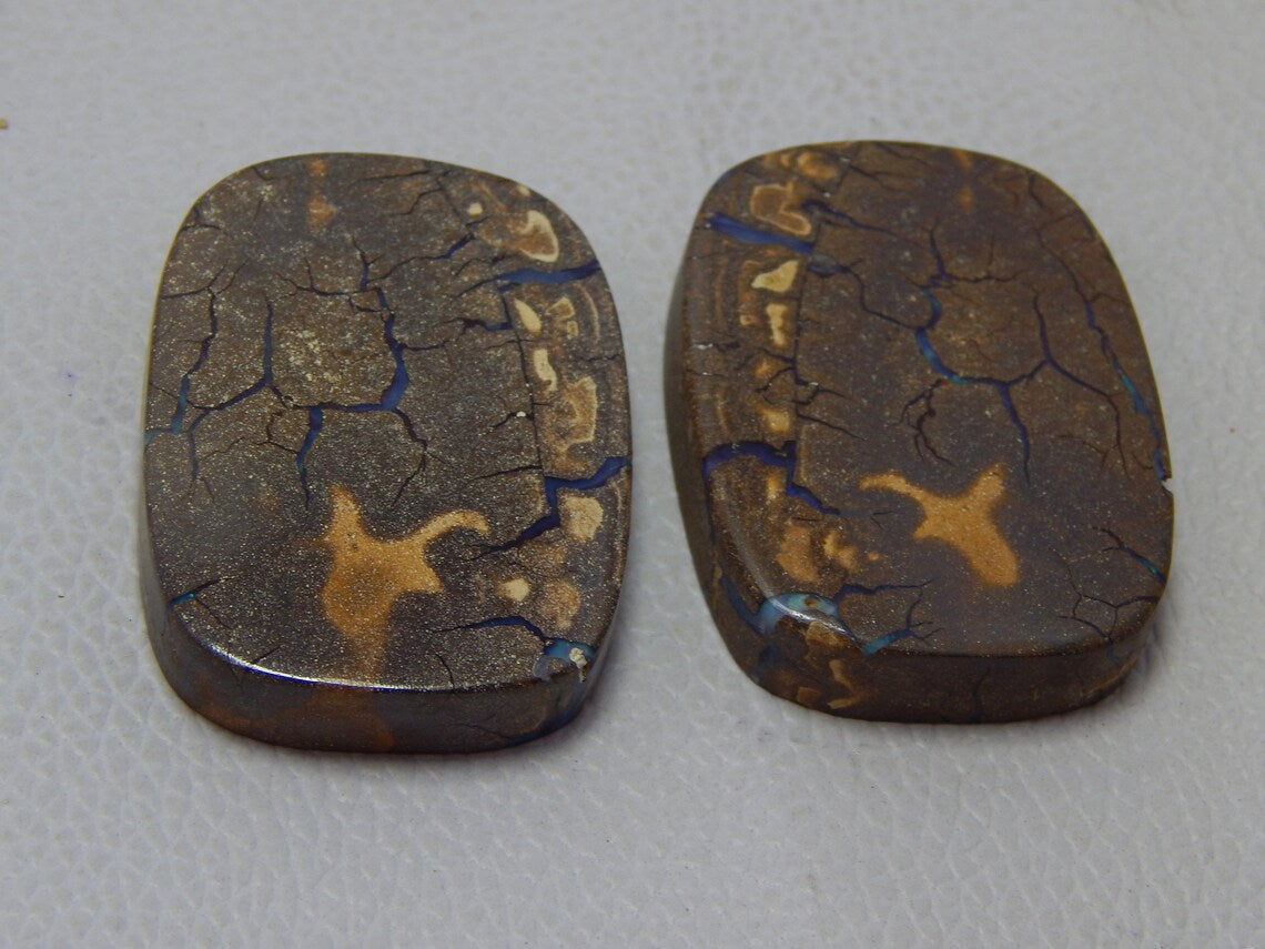 Boulder Opal Nice Pair Natural Gemstone