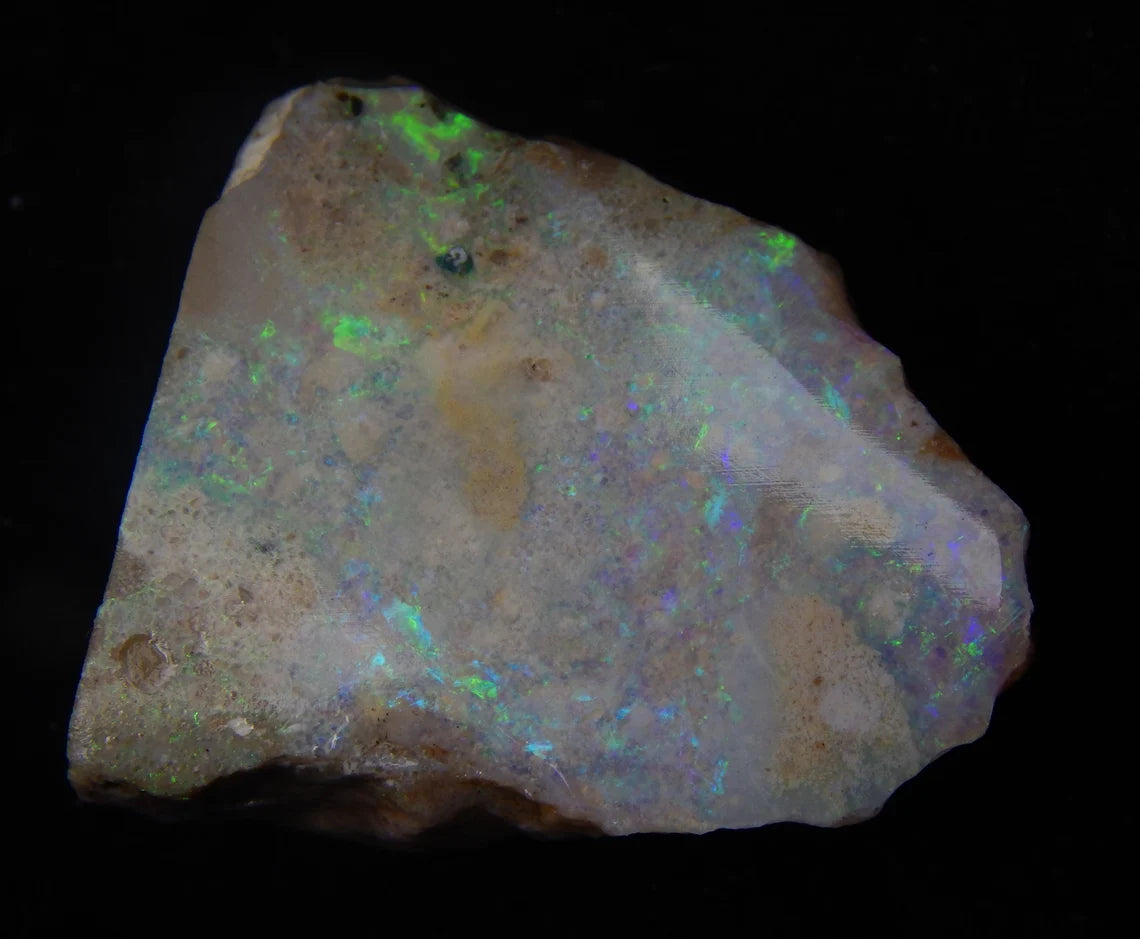 57 Carat, Mintabie, Specimen, Australian Opal, Gemstone, Unpolishe, Druzy Rough Stone
