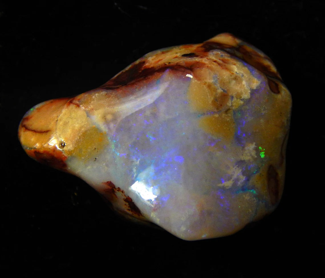 23 Carat, Mintabie, Specimen, Australian Opal, Gemstone, polishe Druzy, Rough Stone