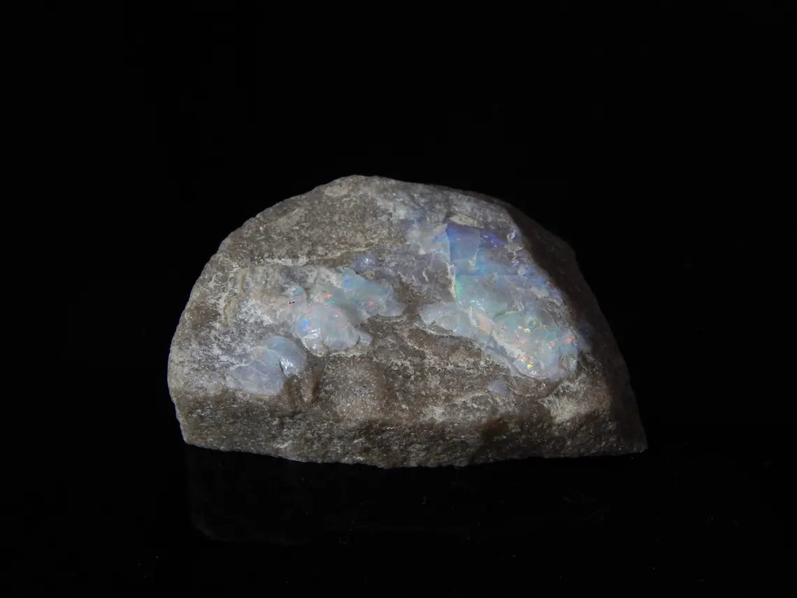 186.0 Carat, Mintabie, Specimen, Australian Opal, Gemstone, Unpolishe, Druzy Rough Stone 49X30X15 MM