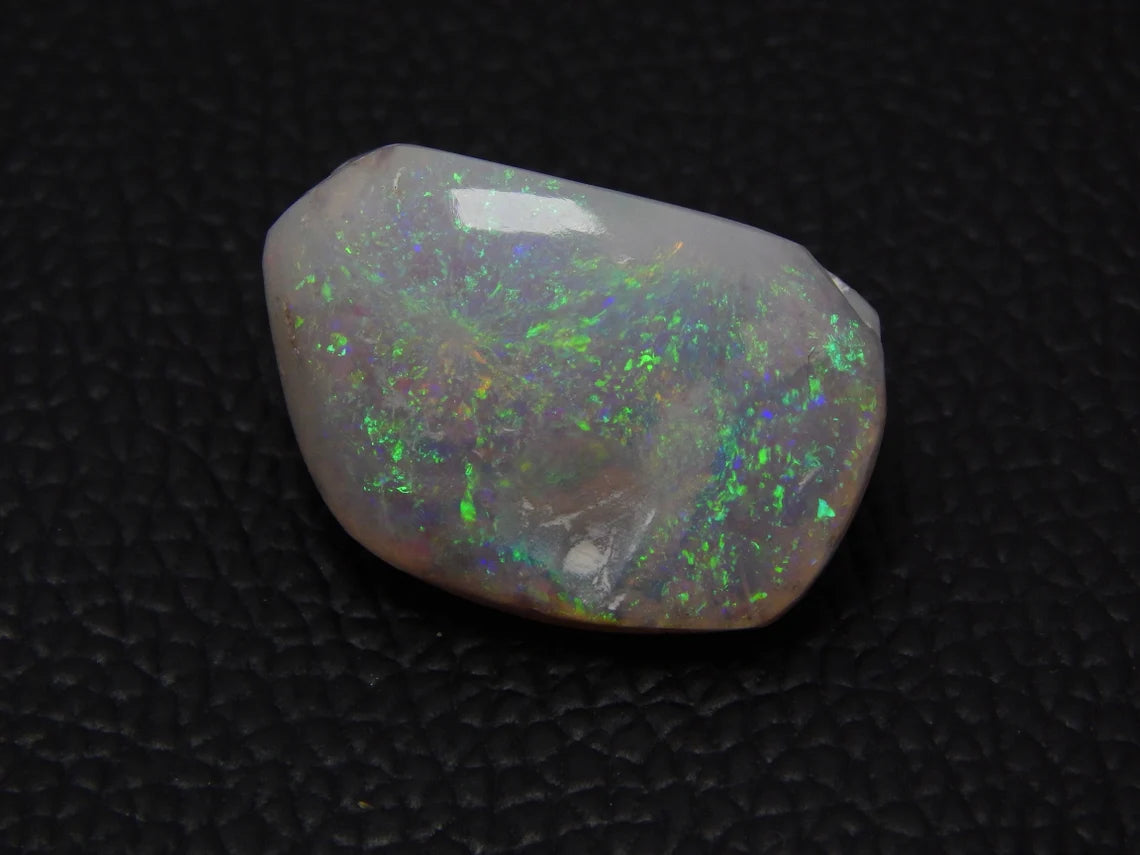Australian Opal Rare Fossil Shell Fancy Shape Gemstone Shell 33.5 Carat Size 19x28 MM