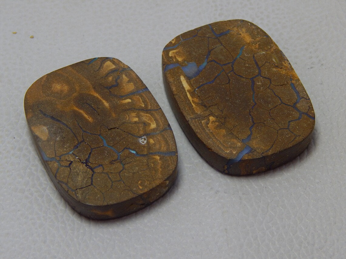 Boulder Opal Nice Pair Natural Gemstone