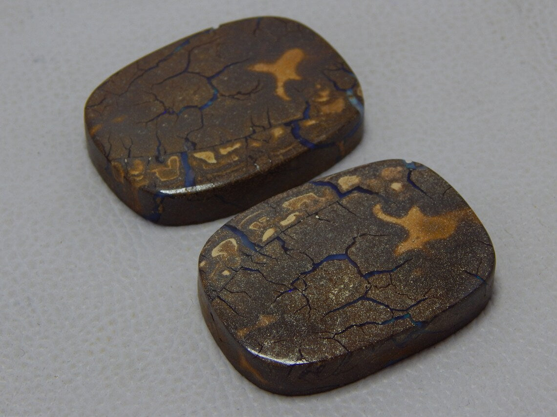 Boulder Opal Nice Pair Natural Gemstone