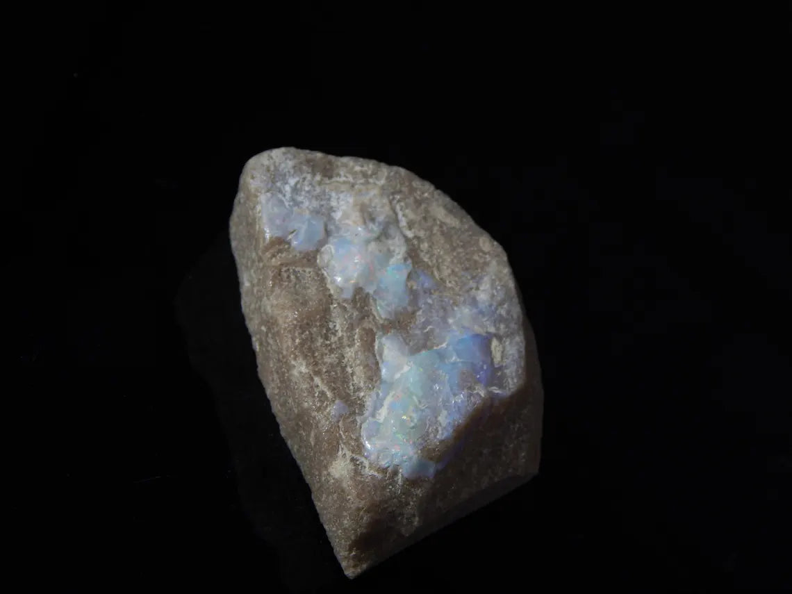 186.0 Carat, Mintabie, Specimen, Australian Opal, Gemstone, Unpolishe, Druzy Rough Stone 49X30X15 MM
