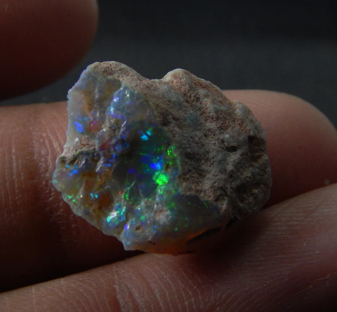 8 Carat, Mintabie, Specimen, Australian Opal, Gemstone, Unpolishe, Druzy Rough Stone