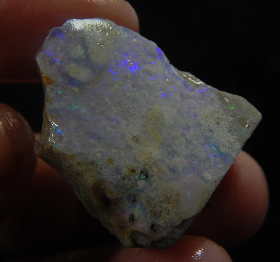 57 Carat, Mintabie, Specimen, Australian Opal, Gemstone, Unpolishe, Druzy Rough Stone